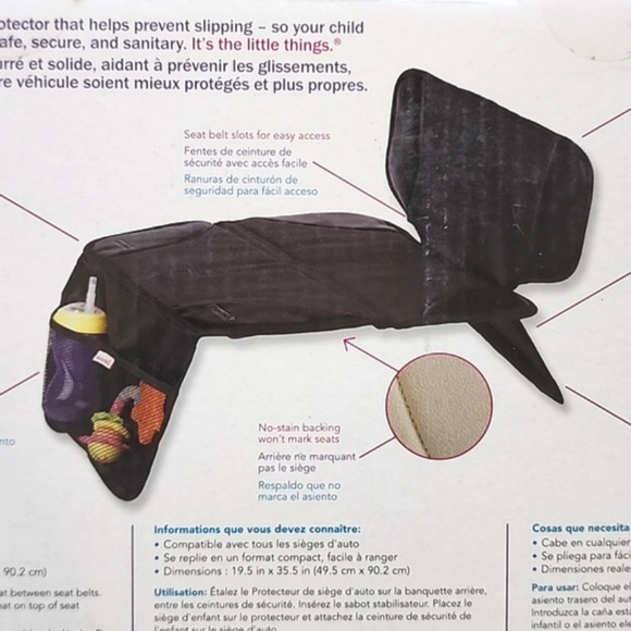 MUNCHKIN Black Vinyl Auto Seat Protector - Picture 3 of 4